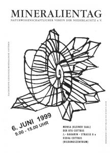 Plakat zum Mineralientag 1999. Sammlung K. Schmidt.